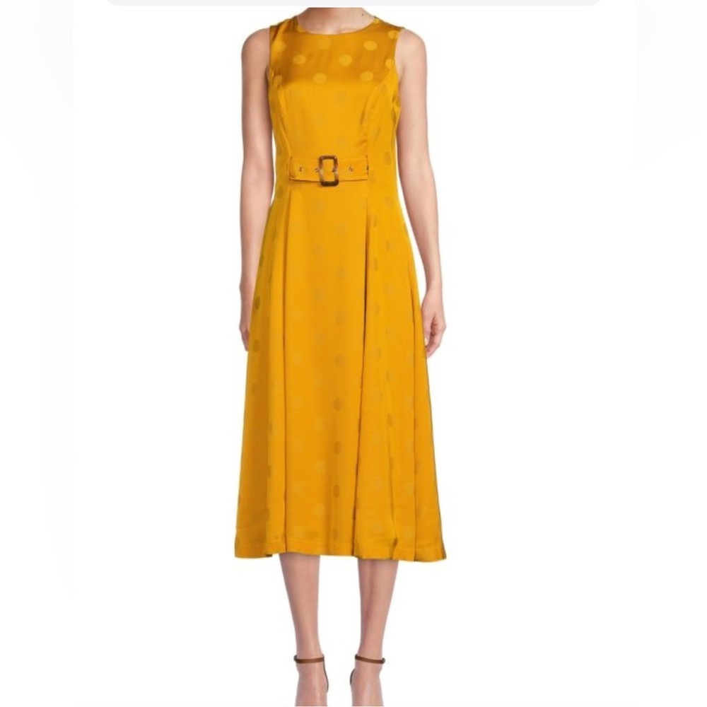 Ted Baker Polka Dot Belted A Line Dress